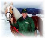 Waldeck-U Lesa farm manager Rjean proudly displays a Waldeck Haflinger